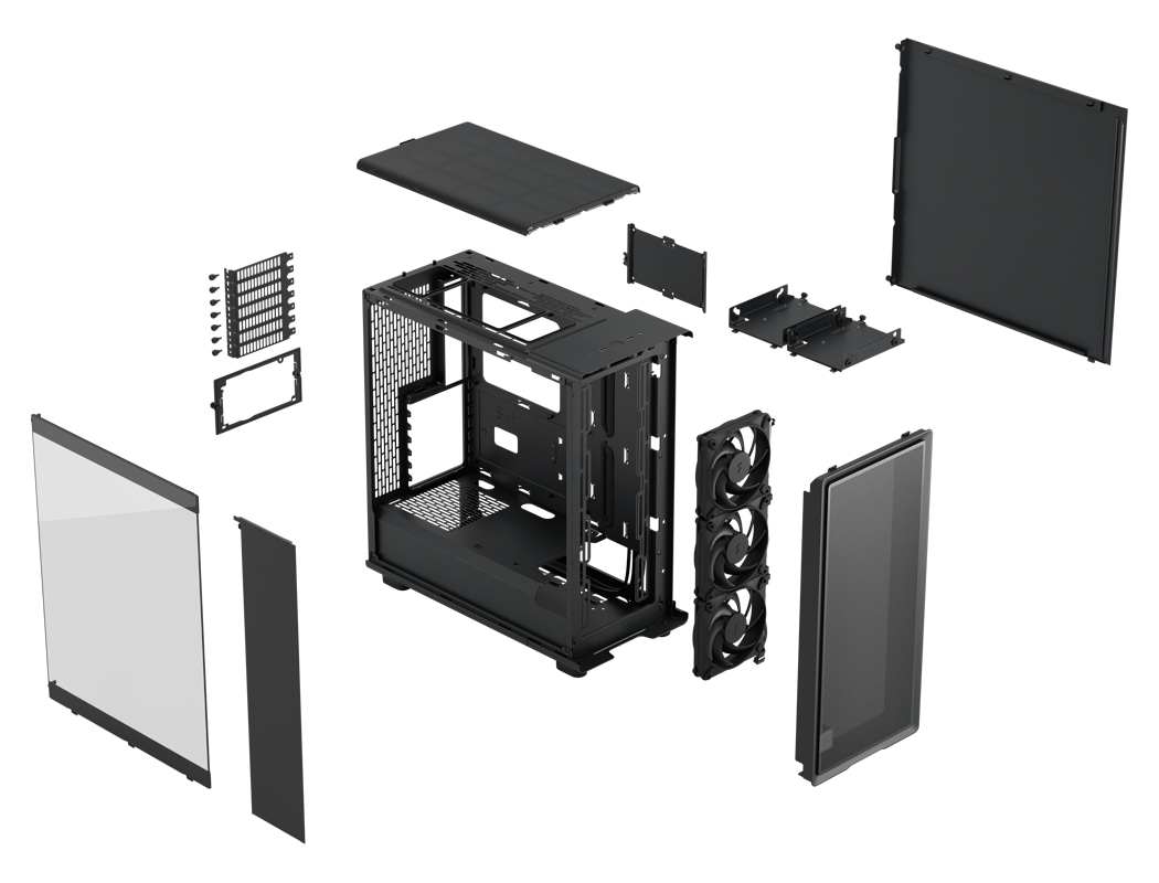 Fractal Design Epoch Black Tempered Glass Light Tint PC Gaming Case